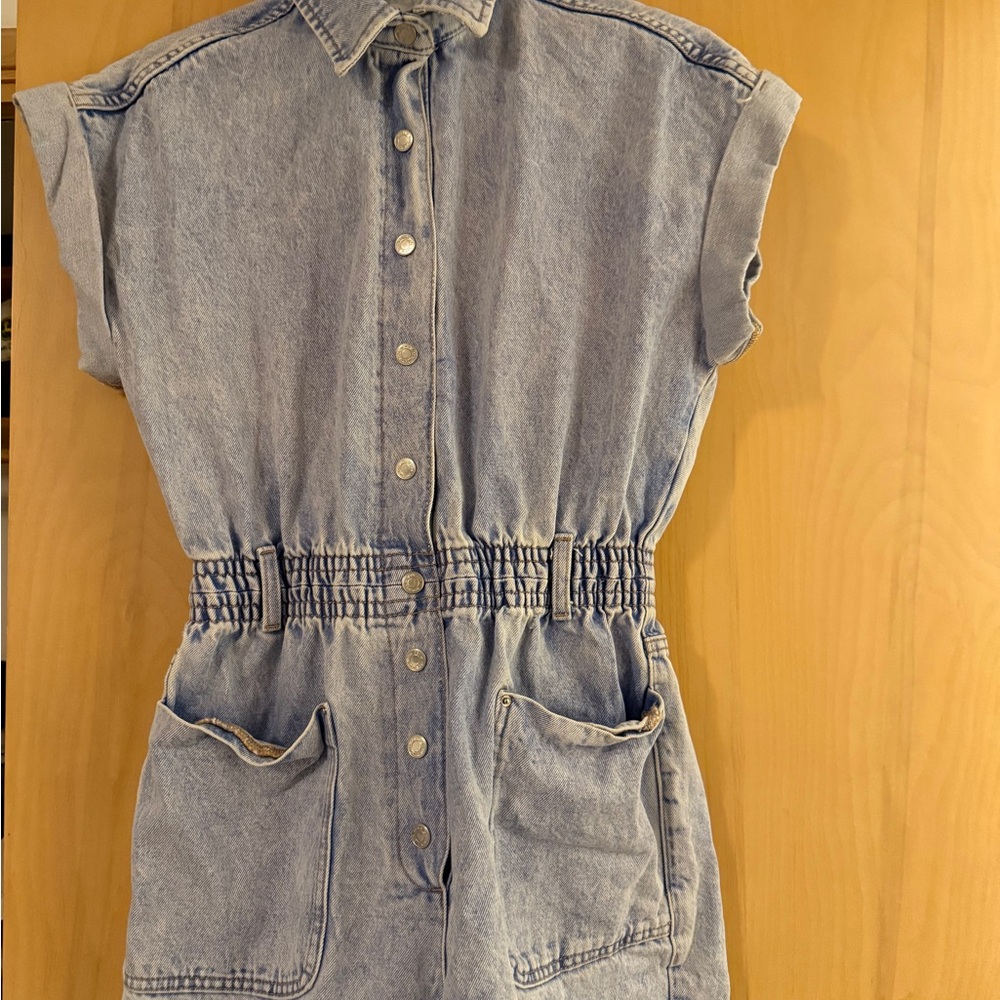 Zara Denim Romper